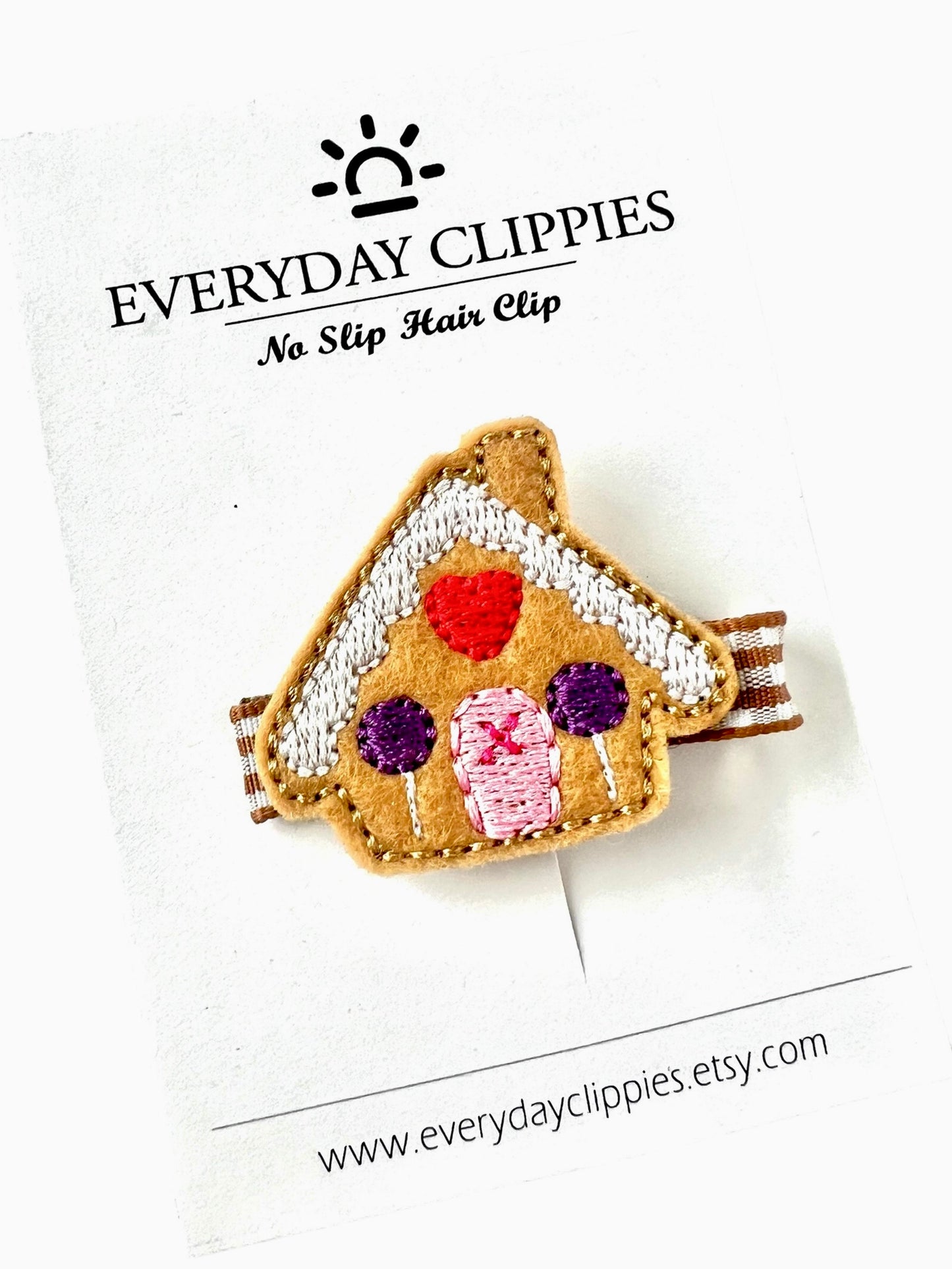 Gingerbread House Hair Clip