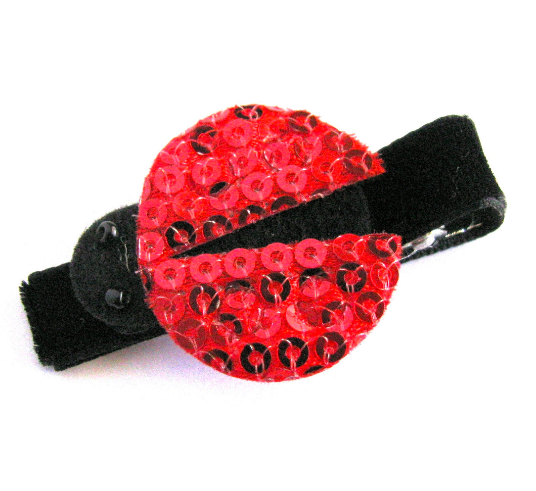 Red Ladybug Sequin Hair Clip