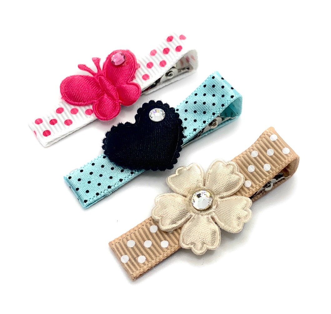 It's Party Time Hair Clip Set with all touch of Bling!