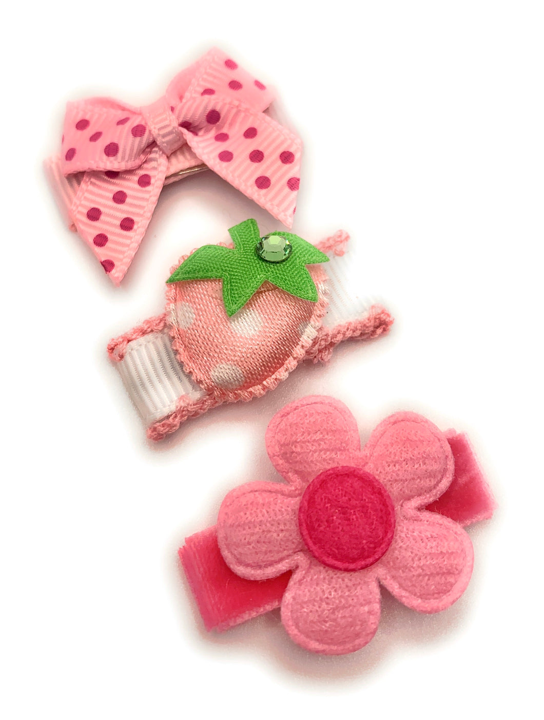 Light Pink Spring Baby Snap Clip Set