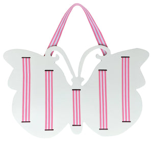 White Hanging Butterfly Hair Clip Holder