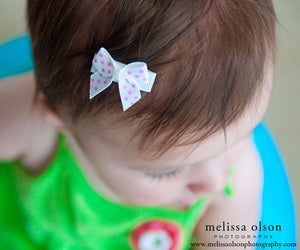 Purple and Pink Spring Baby Snap Clip Set