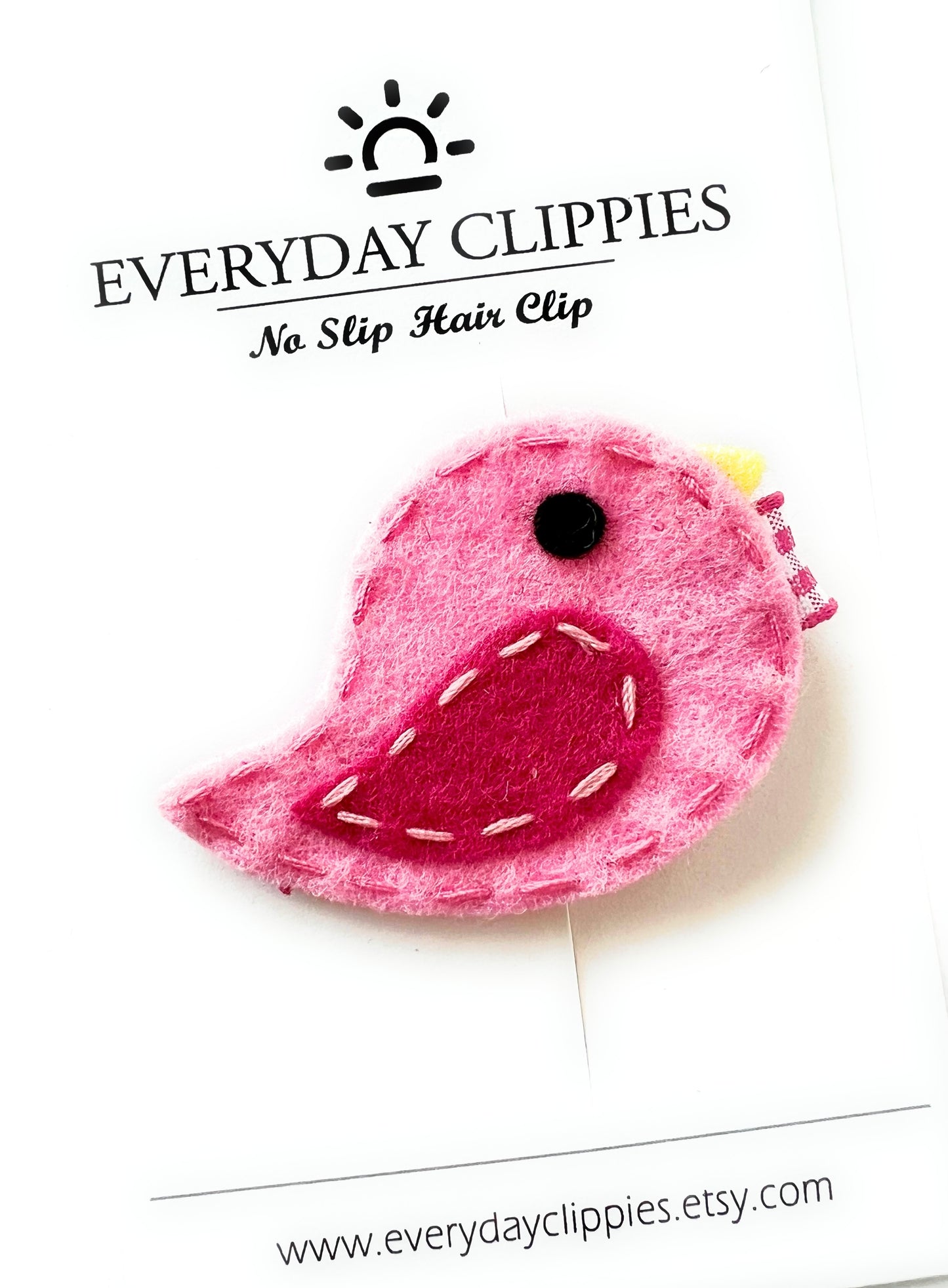 Shades of Pink Felt Birdie Hair Clip