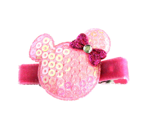 Sequin Mouse Hair Clip